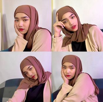 Gaya hijab Fujianti Utami Putri.
