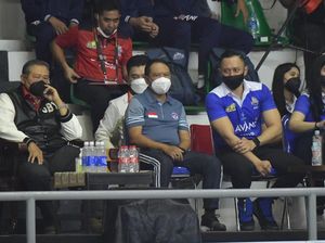 Menpora Pantau Prokes Proliga 2022, Lalu Nobar dengan SBY
