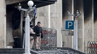 Hampir 8.000 orang ditahan di Kazakhstan setelah berhari-hari kerusuhan terburuk di negara Asia Tengah yang menewaskan puluhan orang. (AP/Vasily Krestyaninov)