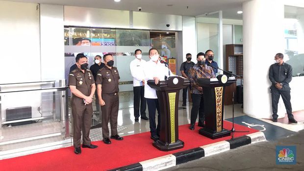 Prescon Kejagung (CNBC Indonesia/Ratu Rina)