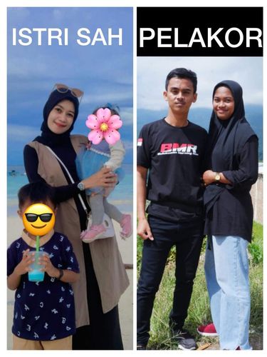 Viral istri sah mengunggah suami sunmori bersama pelakor.