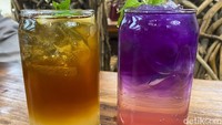 Peach Blossom mocktail dan Ultimate Yuzu Tea kami rekomendasikan untuk dicoba karena rasanya sangat segar. Foto: detikFood/Yenny Mustika Sari