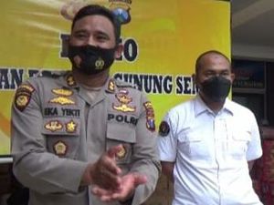 Polisi Juga Patroli Dunia Maya Buru Pria Tendang Sesajen di Lokasi Semeru