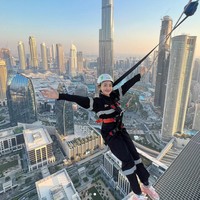 Sebelum ke Dubai, Natasha Wilona sempat mengunjungi Turki. Di Instagramnya, Natasha Wilona juga tampak berfoto dengan latar belakang balon udara saat berada di Cappadocia, Turki. Foto: Instagram