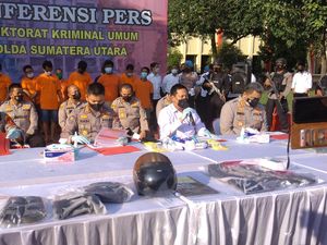 63 Pelaku Curas-Curanmor Ditangkap Polda Sumut, Paling Banyak di Medan