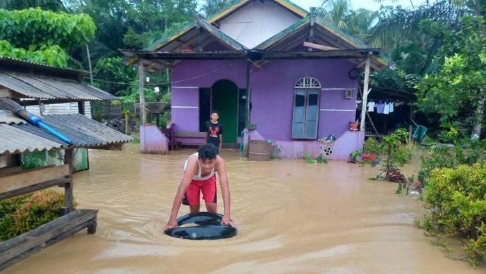 Banjir di Penajam Paser Utara (Antara)