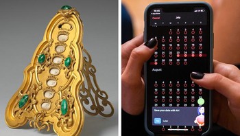 Kalender dulu dan sekarang. Foto: Brightside