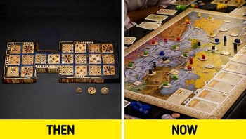 Board game duu dan sekarang. Foto: Brightside