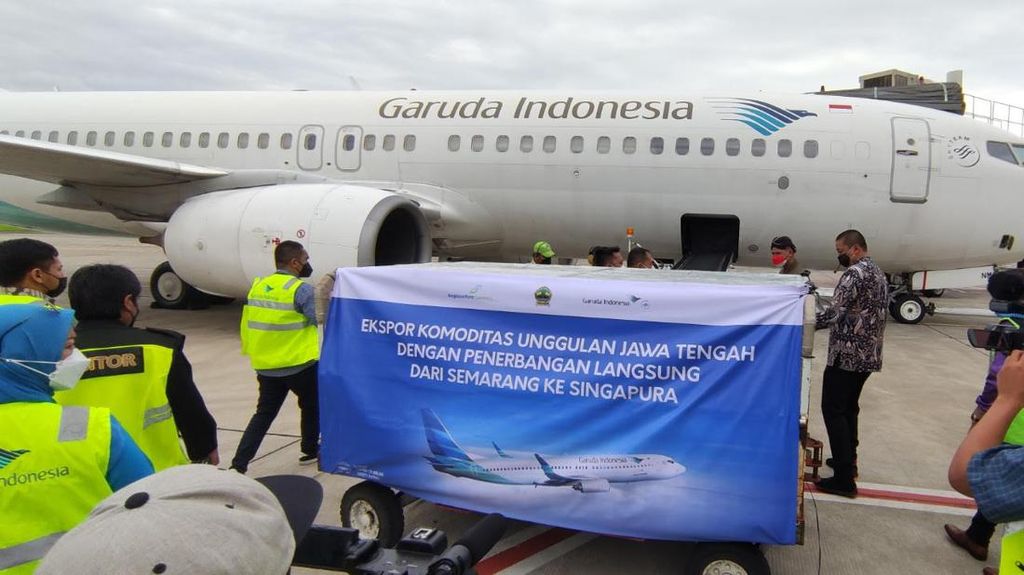 Garuda Kirim Kargo Perdana Semarang-Singapura, Angkut Ikan-Buah