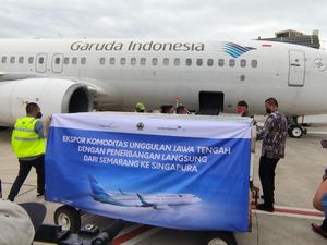 Garuda Kirim Kargo Perdana Semarang-Singapura, Angkut Ikan-Buah