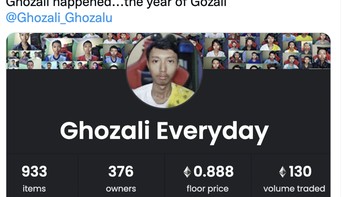 Ini adalah tahunnya Gozali, sebut akun resmi Arnold Poernomo. Foto: Twitter