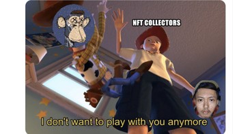 Para kolektor NFT berbondong-bondong membeli selfie Ghozali dan tak peduli pada item lain. Foto: Twitter