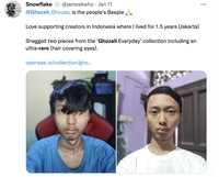 Meme selfie langka Ghozali
