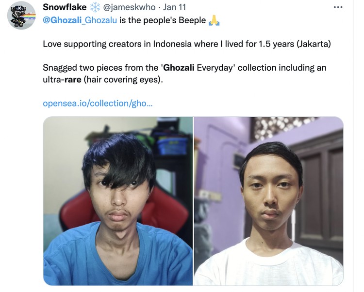 Meme selfie langka Ghozali Meme selfie langka Ghozali