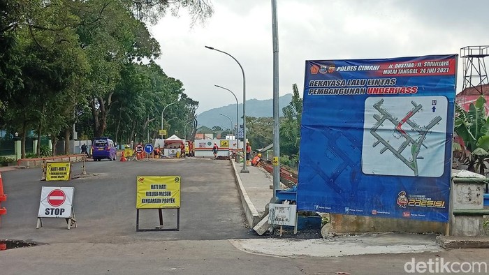 Pembangunan underpass di Kota Cimahi.