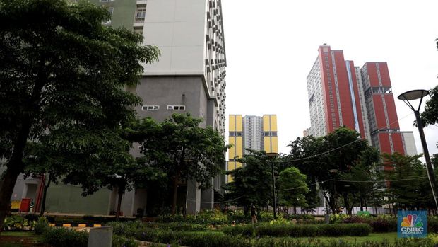 Suasana Wisma Atlet, Kemayoran, Kamis (13/1/2022) (CNBC Indonesia/Muhammad Sabki)