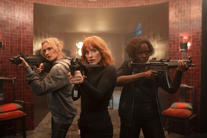 The 355 This image provided by Universal Pictures shows Jessica Chastain in a scene from the film