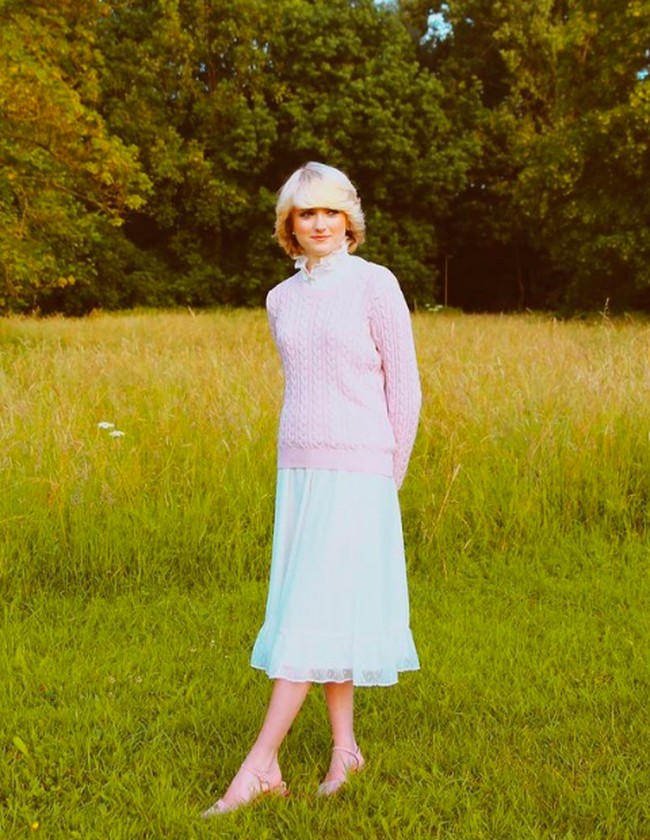 Inilah penampilan vintage Rose Nora yang mirip dengan Putri Diana di era ’80-an. Foto: dok. Instagram/@rosenoraanna