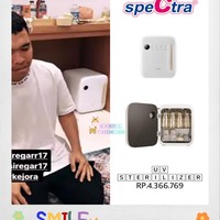 Untuk menjaga kesehatan baby Leslar, Lesti dan Billar pun sudah menyediakan UV Sterilizer untuk mensterilkan botol susu yang akan dipakai. UV Sterilizer yang dipakai oleh baby Leslar itu dibanderol dengan harga sekitar Rp 4,3 juta. Foto: Instagram/@leslaralfatih.fashion