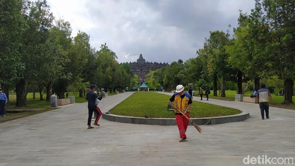 Pihak TWC selaku pengelola Candi Borobudur juga sangat senang dengan adanya penambahan dan perubahan concourse itu karena jadi lebih bagus dan kenyamanan pengunjung jauh lebih baik lagi. (Eko Susanto/detikTravel)