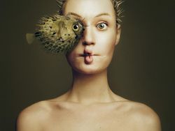 Karya Keren Fotografer Bikin Potret Wajah Setengah Manusia dan Hewan