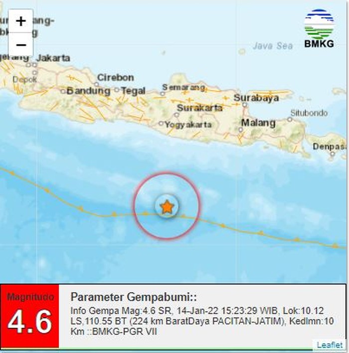 gempa pacitan 4,6