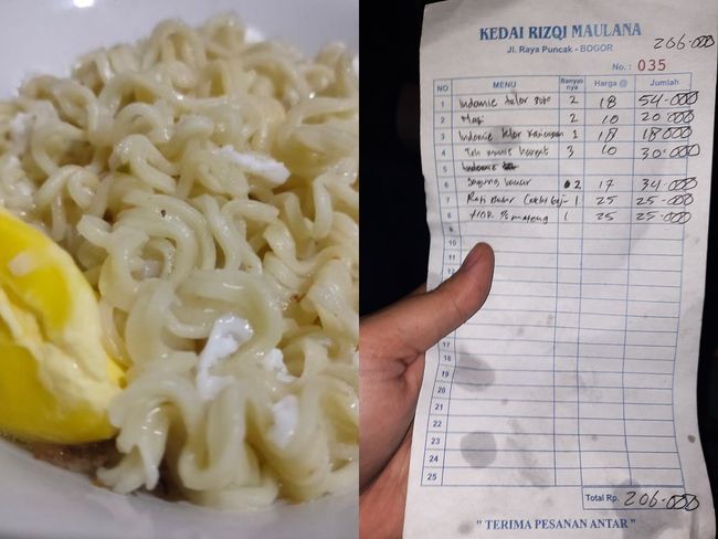 Getok harga makanan di tempat wisata