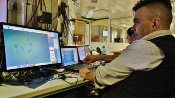 Ilmuwan yang berada di kapal mengamati sarang ikan itu yang tersebar di area yang begitu luas. “Kami kemudian menyaksikan sarang ikan demi sarang ikan selama 4 jam penuh dan pada waktu itu, kami meneliti area sepanjang sekitar 6 kilometer di dasar lautan Antartika,” kata Autun Purser dari Alfred Wegener Institute in Bremerhaven. Foto: CNN