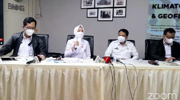 Konferensi pers BMKG terkait gempa M 6,6 Banten (Foto: Tangkapan layar YouTube BMKG)