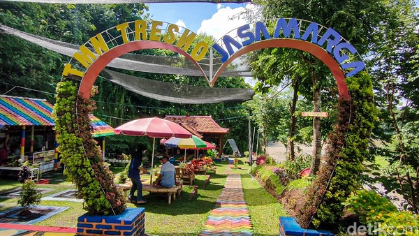 Taman Tresno Jasa Marga berlokasi di tepi Sungai Progo, yang secara administratif masuk wilayah Dusun Dukuh, Kalurahan Wijimulyo, Kapanewon Nanggulan, Kulon Progo. Foto: Jalu Rahman Dewantara/detikcom Taman Tresno Jasa Marga berlokasi di tepi Sungai Progo, yang secara administratif masuk wilayah Dusun Dukuh, Kalurahan Wijimulyo, Kapanewon Nanggulan, Kulon Progo. Foto: Jalu Rahman Dewantara/detikcom