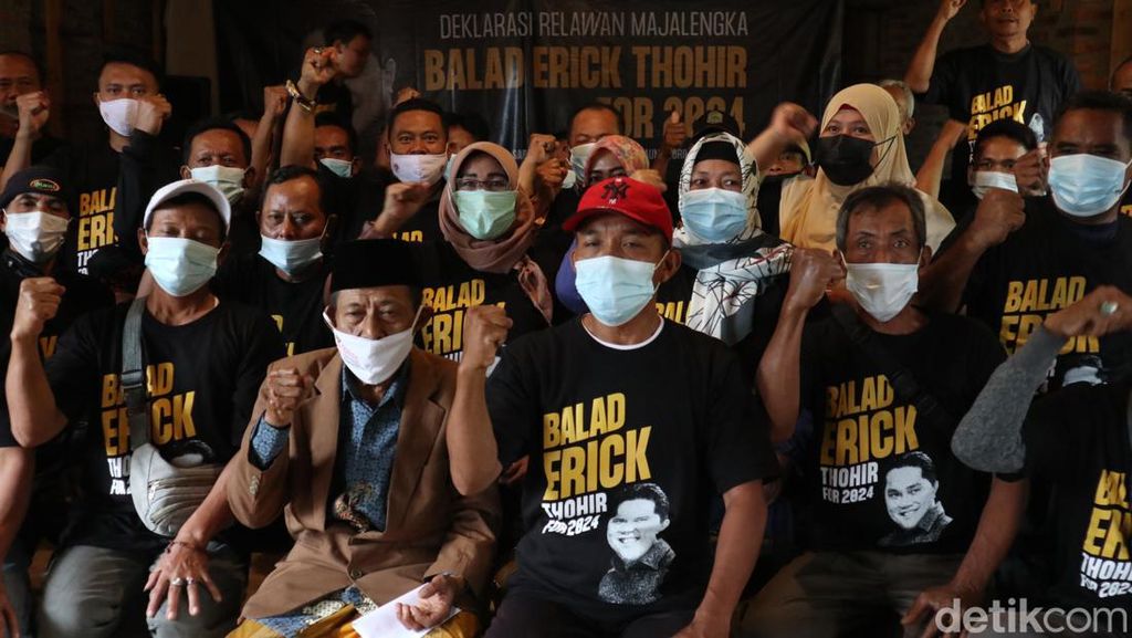 Relawan Majalengka Deklarasikan Erick Thohir Jadi Capres 2024