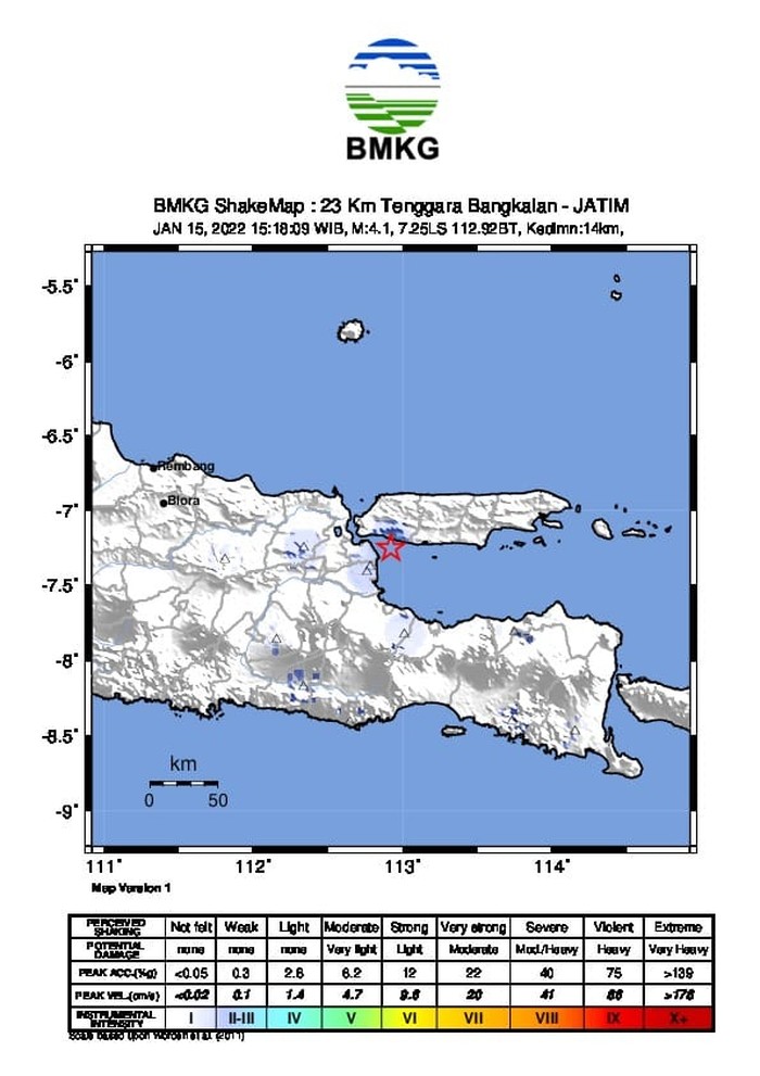 gempa bangkalan m 4,1