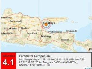 Tak Ada Gempa Susulan Guncang Bangkalan
