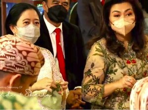Gaya Puan Maharani Hadiri Pernikahan Vidi Aldiano-Sheila Dara