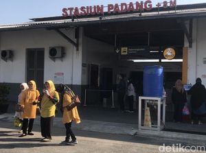 Dilengkapi Peron Baru, Stasiun Kereta Api Padang Makin Modern