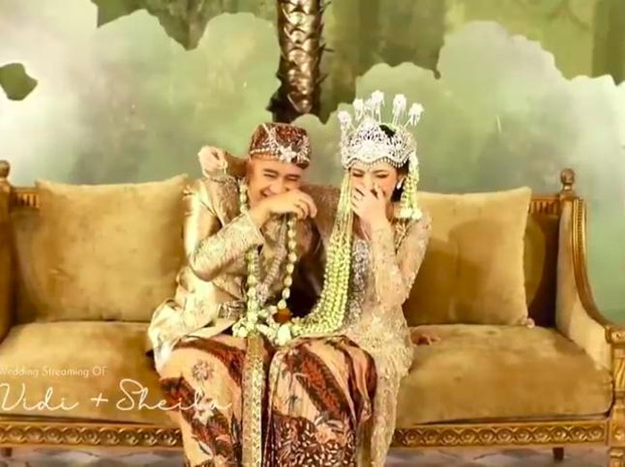 Vidi Aldiano Momen lucu pernikahan Vidi Aldiano Sheila Dara