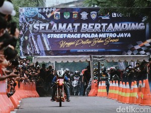 Polda Metro Apresiasi 350 Pembalap Ramaikan Street Race Ancol