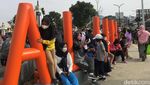 Begini Ramainya Alun-alun dan Lapang Merdeka Sukabumi di Minggu Pagi