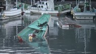 Tsunami Imbas Erupsi Gunung Tonga, Kapal Nelayan di Jepang Terbalik