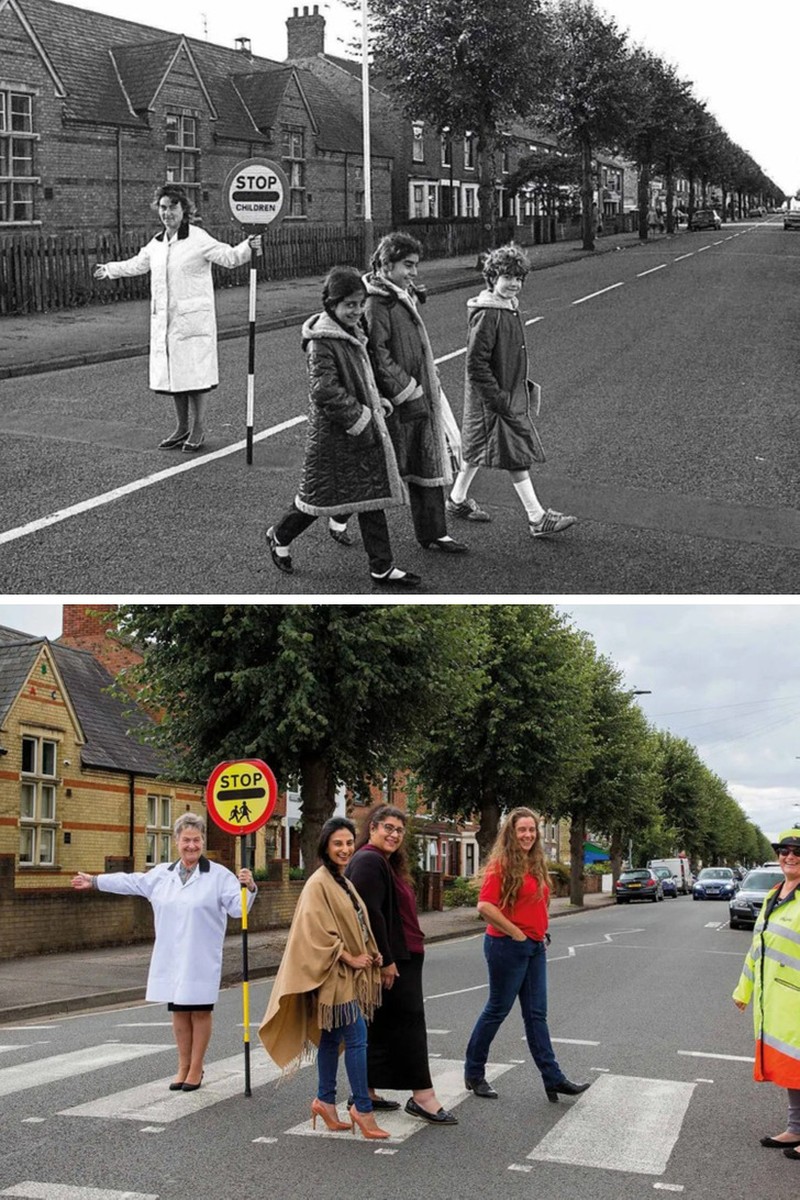 Keren! Fotografer Mengulang Momen 40 Tahun Lalu Dengan Objek yang Sama