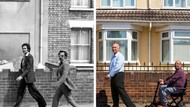 Keren! Fotografer Ulang Momen 40 Tahun Lalu, Before & After