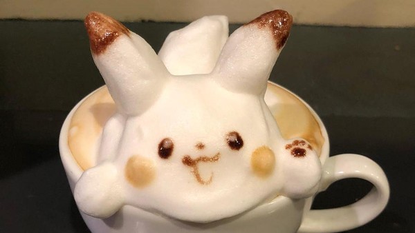 Gemas! Kopi dengan Latte Art Pokemon hingga Penguin