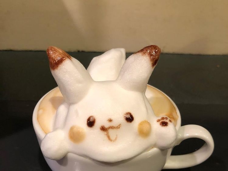 Gemas! Kopi dengan Latte Art Pokemon hingga Penguin