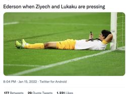 Meme Chelsea Terkapar Dilibas City, Lukaku Bikin Emosi