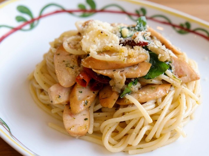 Resep Spaghetti Aglio Olio Sosis Resep Spaghetti Aglio Olio Sosis
