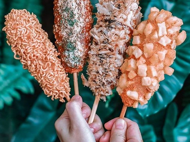20 Corndog Korea Isi Keju Mulur Ada di Sini