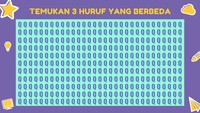 Di antara huruf Q ada 3 huruf O. Coba cari dengan teliti. (Foto: detikHealth)