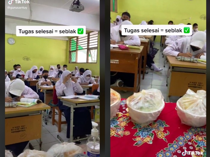 Guru borong seblak untuk muridnya Guru borong seblak untuk muridnya