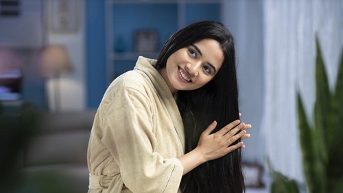 Ilustrasi rambut tebal dan sehat