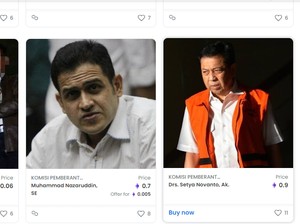 KPK Tegaskan Tak Pernah Buat Akun Jualan NFT Foto Koruptor-Eks Napi